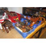A quantity of vintage and later carpentry hand tools, to include a quantity of long handled and