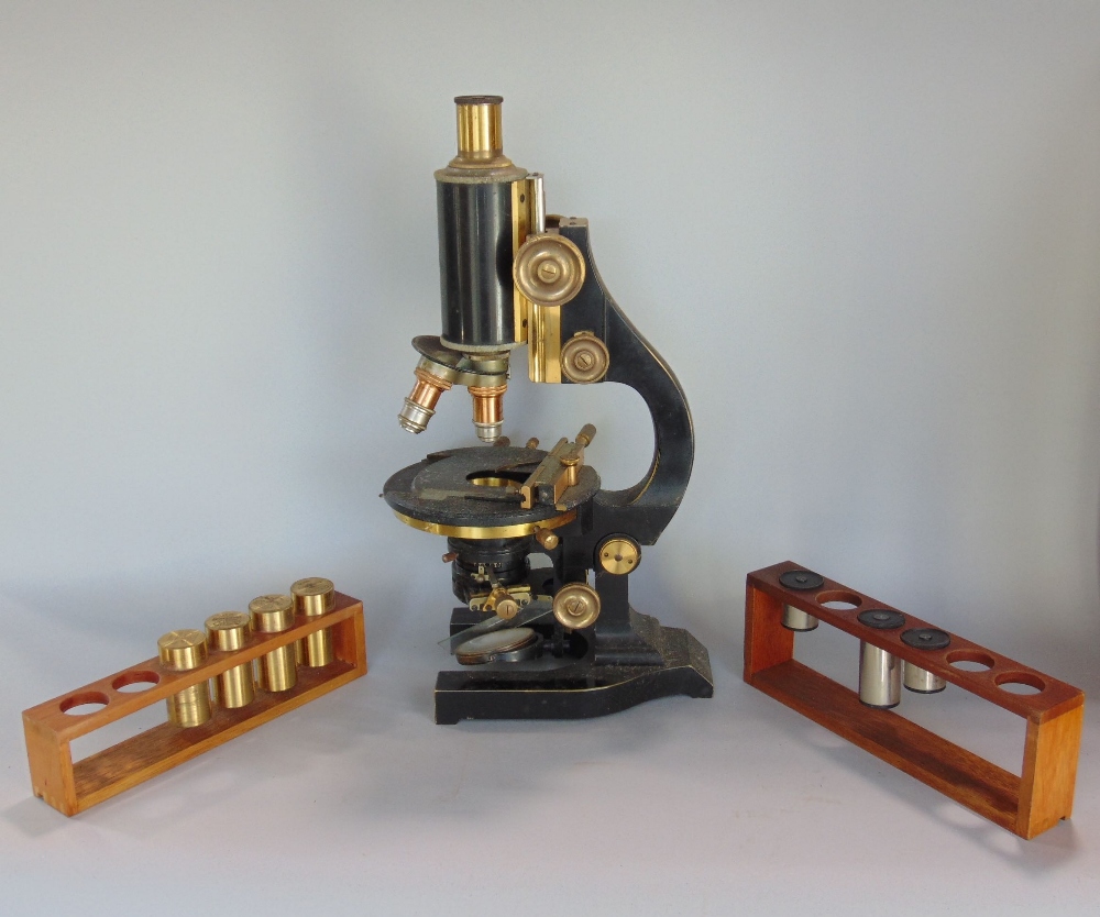 An interesting laboratory lot to include a good cased Leitz microscope, with lenses and - Image 2 of 4