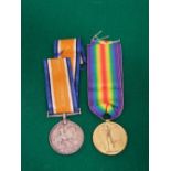 1914-18 war medal and victory medal - 202287 Pte S Purnell - Dorset Reg