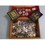 A large collection (100) good quality enamel lapel badges - English Bowling Club