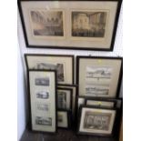 An interesting collection of 18th and early 19th century engravings relating to London landmarks,