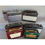 A large collection of vintage Roberts and other radios