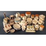 A collection of Portmeirion Botanic Garden pattern wares including five lidded storage jars, a