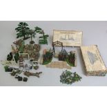 W Britains miniature Gardening boxed set number 9 and 5, together with further loose pieces,