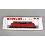 FLEISCHMANN DB AG IC/EC Electric Bo-Bo Locomotive Class BR120 Cat. No 7351. Sprung pantographs.