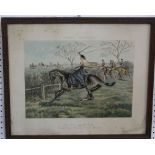 After GH Jalland (19th century British school) coloured print of a hunting scene - Diana's