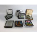 Good collection of magic lantern slides, to include Uncle Toms Cabin Jack and the beanstalk, etc