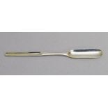 QUEEN ANNE SILVER MARROW SCOOP, LONDON 1705, LENGTH 19.5cm (43g)