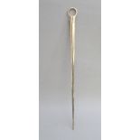 GEORGE III SILVER MEAT SKEWER BY THOMAS JAMES, LONDON, L: 38cm (72g)