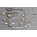 GEORGE III OLD ENGLISH PATTERN SILVER TABLESPOON BY THOMAS CHAWNER, LONDON 1773, SILVER BERRY SPOON,