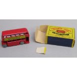 MOKO LESNEY "MATCHBOX" SERIES No. 5 ROUTEMASTER BUS WITH ADVERT BANNER 'BUY "MATCHBOX" SERIES', CHAD