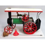 MAMOD STEAM TRACTION ENGINE TE1a WITH FIREBOX AND STEERING ROD, BOXED (17cm x 26.5cm OVERALL)