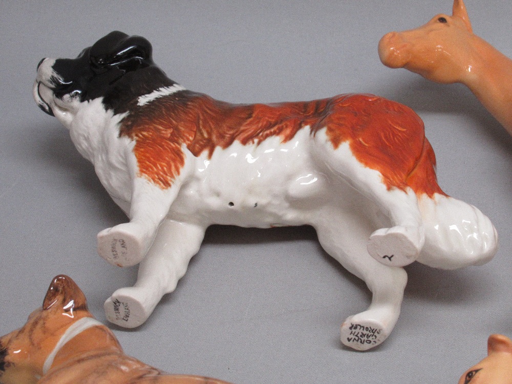 BESWICK MODEL OF A GREAT DANE, "CH. RULER OF OUBOROUGH" (H: 17cm), FOUR OTHER BESWICK MODELS OF DOGS - Image 3 of 5