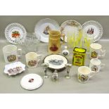 MIXED LOT OF ROYAL COMMEMORATIVE AND SOUVENIR ITEMS INCLUDING FOUR 'FESTIVAL OF BRITAIN 1951'