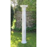 PLASTER CORINTHIAN COLUMN (H: 198cm)