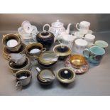 WEDGWOOD BONE CHINA ANGELA PATTERN PART TEASET OF 20 PIECES, ADAMS FOR LIBERTY SHALIMAR PATTERN MUG,