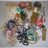 QUANTITY OF NECKLACES ETC. [A LOT]