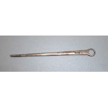 GEORGE III SILVER MEAT SKEWER BY G.S., LONDON 1782, LENGTH 25.2cm (60.5g)