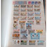 TEN ISLE OF MAN POST OFFICE ALBUMS CONTAINING MINT STAMPS FROM 1981-2005 AND OTHER ISLE OF MAN AND