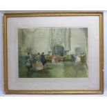 AFTER SIR WILLIAM RUSSELL FLINT '' ARGUMENT ON BALLET'', PUB. W. J. STACEY SIGNED IN PENCIL IN THE