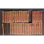 A GOOD QUANTITY OF VICTORIAN LEATHER BOUND BOOKS, COMPRISING: SCOTT(WALTER) WAVERLEY NOVELS (PART