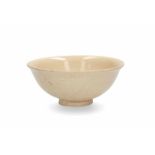 A glazed earthenware bowl with flaring rim. Standing on a ring. China, Song. Diam. 16 cm. H. 7 cm.