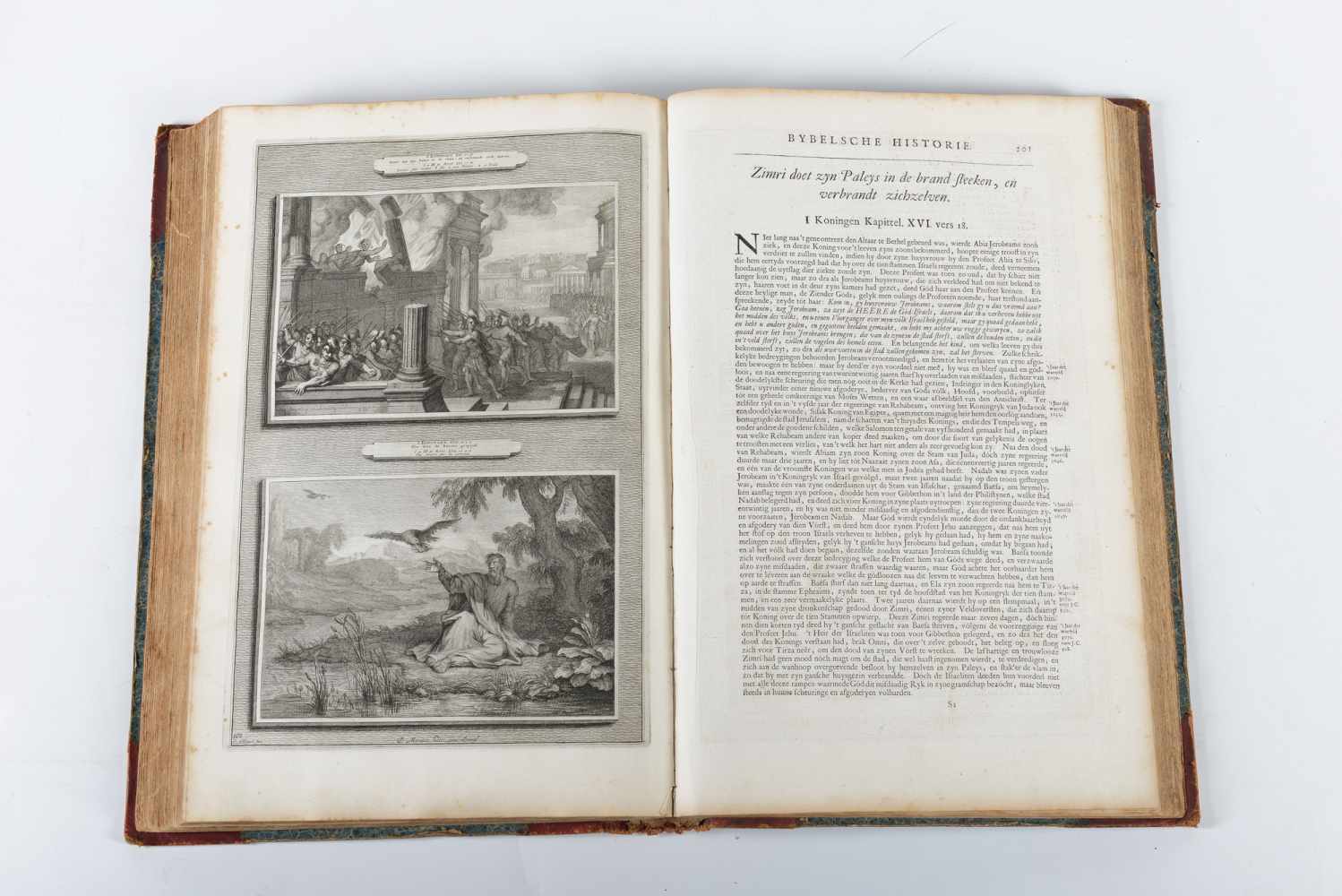 'Historiën des Ouden en Nieuwen Testaments', in twee delen, van Pieter Mortier, 1700. Met gravures - Image 6 of 7