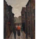 Marie Henri Mackenzie (1878-1961) 'Rue St. Rustique, Parijs', gesigneerd l.o., doek. Afm. 60,5 x