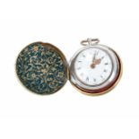 Zilveren vestzakhorloge, witte wijzerplaat met Romeinse uren en Arabische minuten. Snek uurwerk,