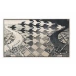Maurits Cornelis Escher (1898-1972) 'Dag en nacht', februari 1938, gesigneerd l.o. en 'eigen druk'