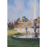 Adolf Bock (Berlin 1890 - Helsingborg 1968) Sanssouci Gouache, 26 x 19 cm, l. u. sign. u. dat. Adolf