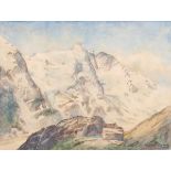 Edward Harrison Compton (Feldafing 1881 - Feldafing 1960) In den Alpen Aquarell, 29 x 38,5 cm, r. u.