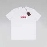 Louis Vuitton in Kooperation mit Supreme Weißes LV x Supreme Logo T-Shirt 100% Baumwolle. Gr. M. Mit