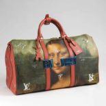 Louis Vuitton in Kooperation mit Jeff Koons Luxuriöse Masters LV x Koons Keepall 50 'Da Vinci'