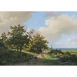 Marinus Adrianus Koekkoek (Middelburg 1807 - Hilversum 1870) Weite Landschaft mit rastenden Hirten