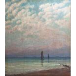 Paul Lehmann-Brauns (Danzig 1885 - Berlin 1970) Abend am Meer Öl/Lw., 79 x 66 cm, l. u. sign.