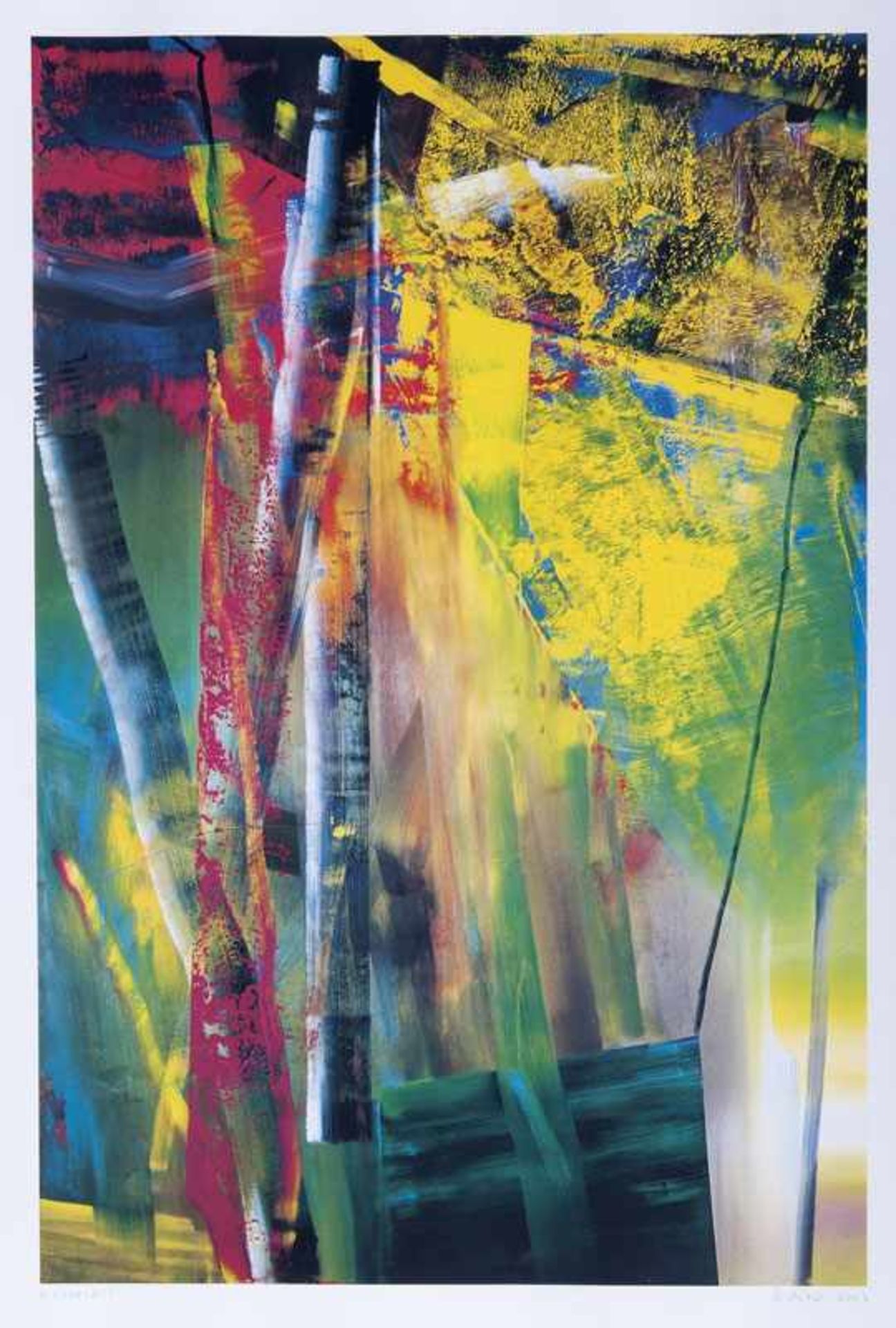 Gerhard Richter (Dresden 1932) Victoria I Farboffset, 60 x 40 cm, r. u. gedruckt sign. u. dat.