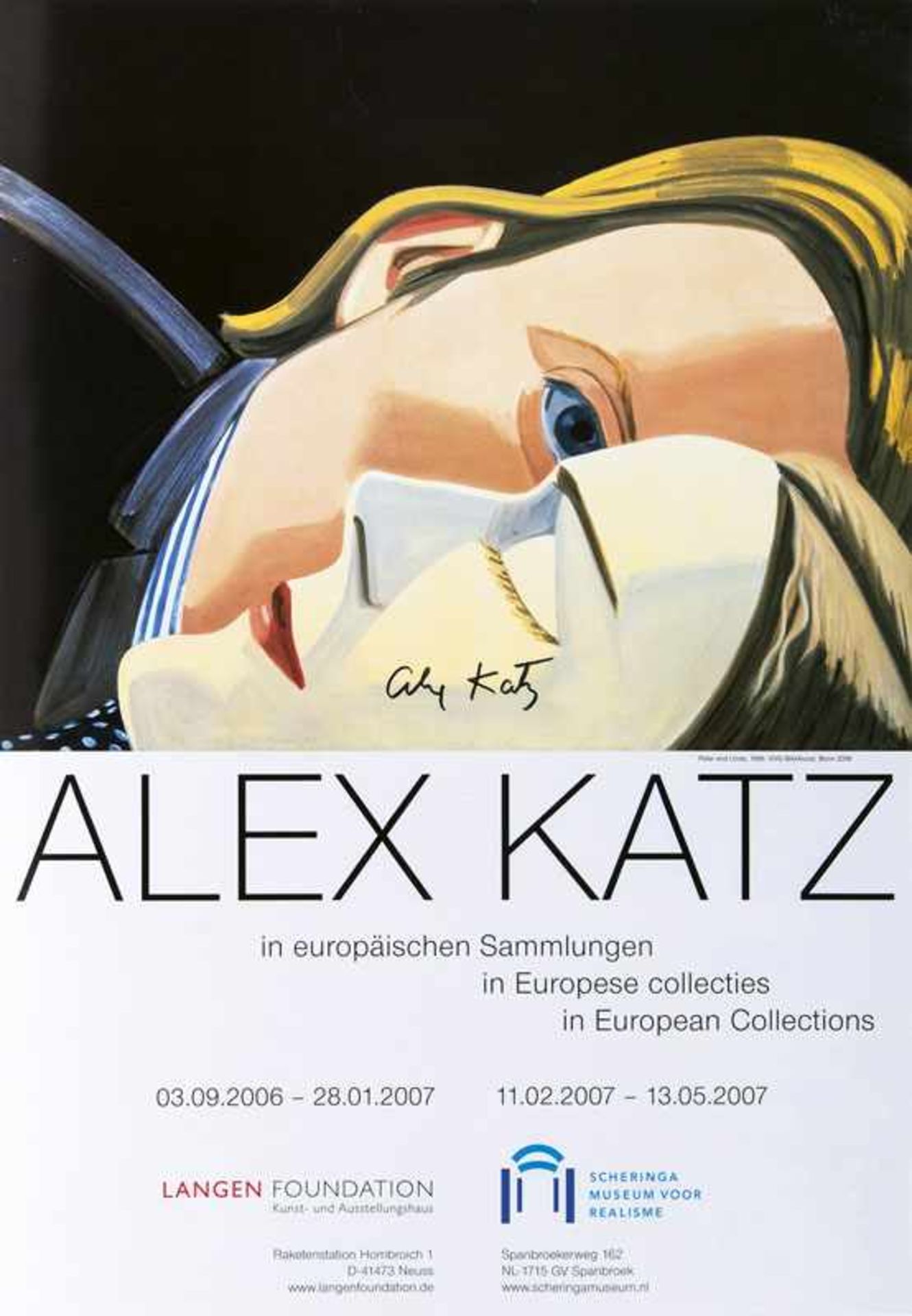 Alex Katz (New York 1927) Peter und Linda Farboffset, 42 x 29,5 cm, sign. Alex Katz, ungerahmt. -