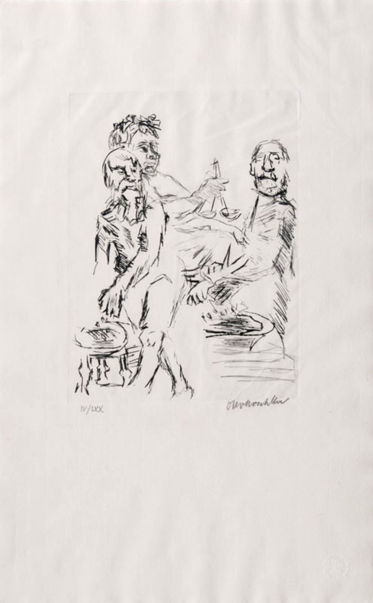 Oskar Kokoschka (Pöchlarn 1886 - Montreux 1980) Die Frösche des Aristophanes 1967/68, Zwölf - Bild 5 aus 5