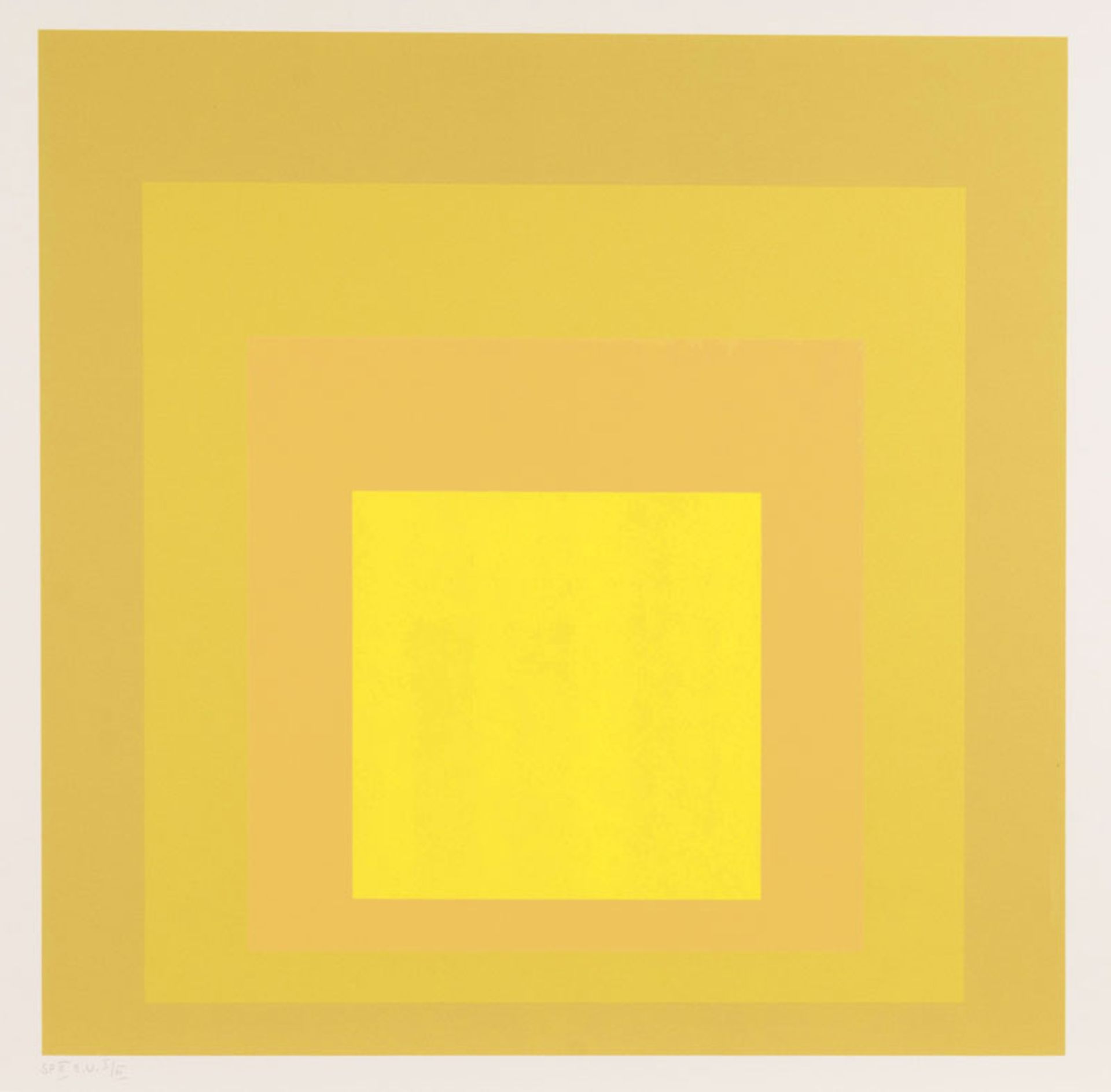 Josef Albers (Bottrop 1888 - New Haven 1976) SPII E.U. 1967, Farbsiebdruck/Karton, 61,5 x 61,5 cm,