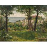 Carl Oesterley jr. (Göttingen 1839 - Blankenese 1930) Der Süllberg in Blankenese Ö/Lw., 64 x 82,5