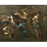Italienischer Meister tätig Mitte 17. Jh. Christus und Veronika Öl/Kupfer, 55 x 69 cm,