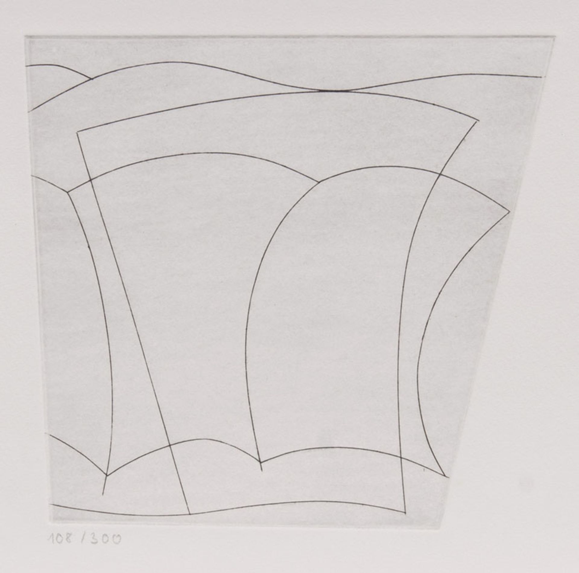 Ben Nicholson (Denham 1894 - London 1982) Forms in a Landscape Radierung, 20 x 22 cm, u. Mitte