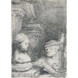 Rembrandt Harmenszoon van Rijn (Leiden 1606 - Amsterdam 1669) Der Zeichner nach der Büste
