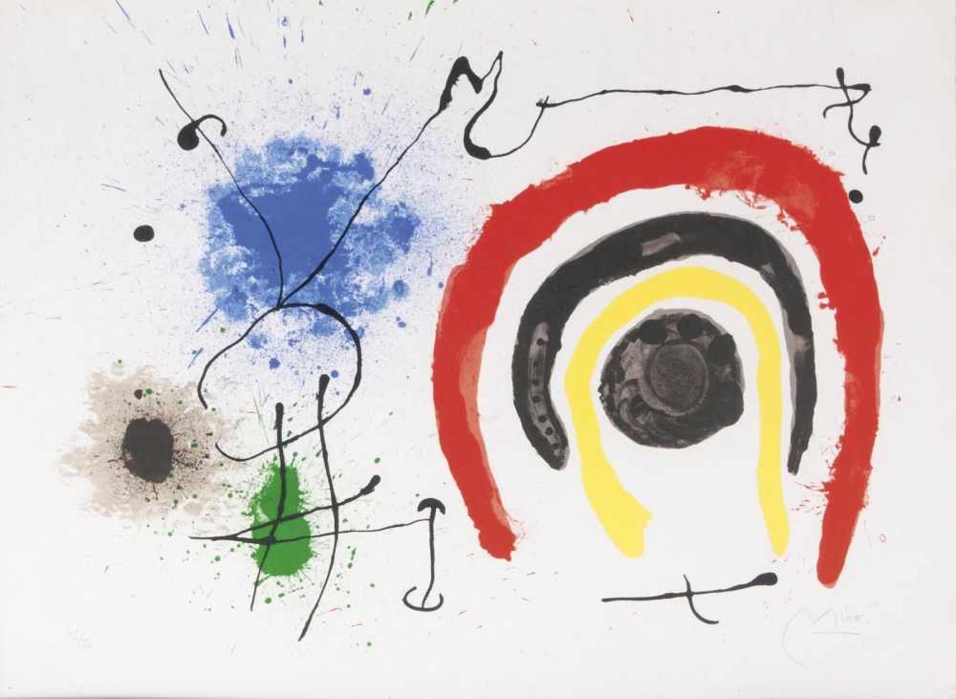 Joan Miró(Barcelona 1893 - Palma de Mallorca 1983)Aus: Le Lézard aux Plumes d'Or1967,