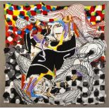 FRANK STELLA - Whale-Watch Shawl