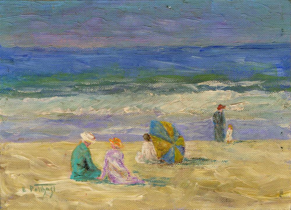 EDWARD HENRY POTTHAST [par/imputee] - Umbrella at the Shore