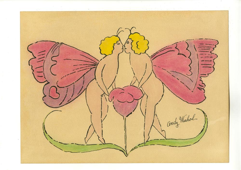 ANDY WARHOL - Two Butterflies