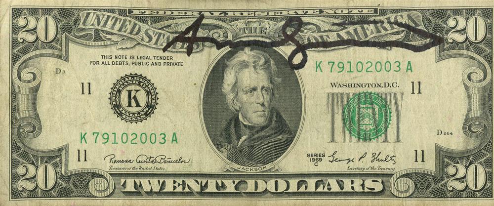 ANDY WARHOL - Twenty Dollar Jackson