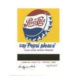 ANDY WARHOL [d'apres] - Pepsi-Cola